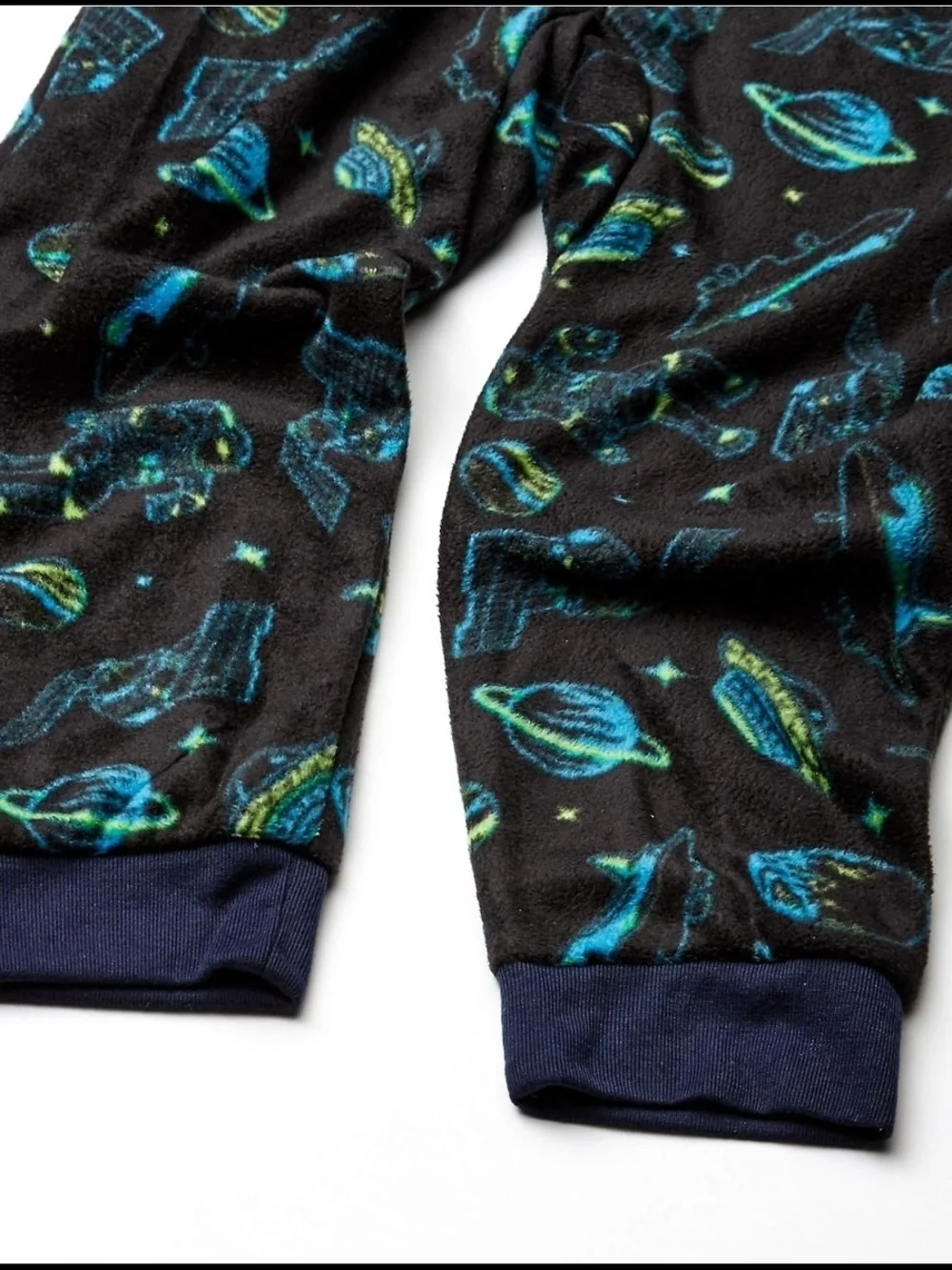 NWT Komar Kids Space Print One-Piece Pajama - Black/Blue